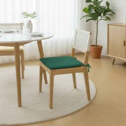 Snug City Foam Seat Pad with Ties Chair Cushion for Dining, Kitchen Seating in Green - thumbnail 1