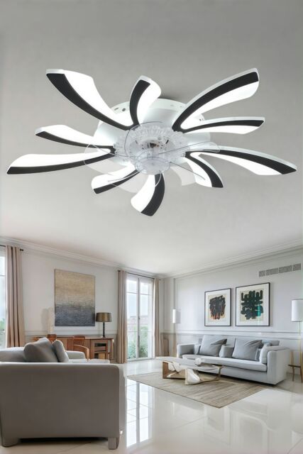 Living and Home 78Cm Creative Ceiling Fan LED Lights in Black - image 1