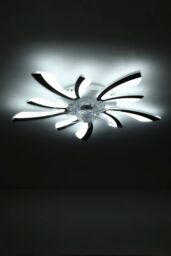 Living and Home 78Cm Creative Ceiling Fan LED Lights in Black - thumbnail 7