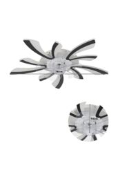 Living and Home 78Cm Creative Ceiling Fan LED Lights in Black - thumbnail 5