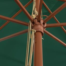 Berkfield Home Garden Parasol with Wooden Pole Green 400x273 cm - thumbnail 6
