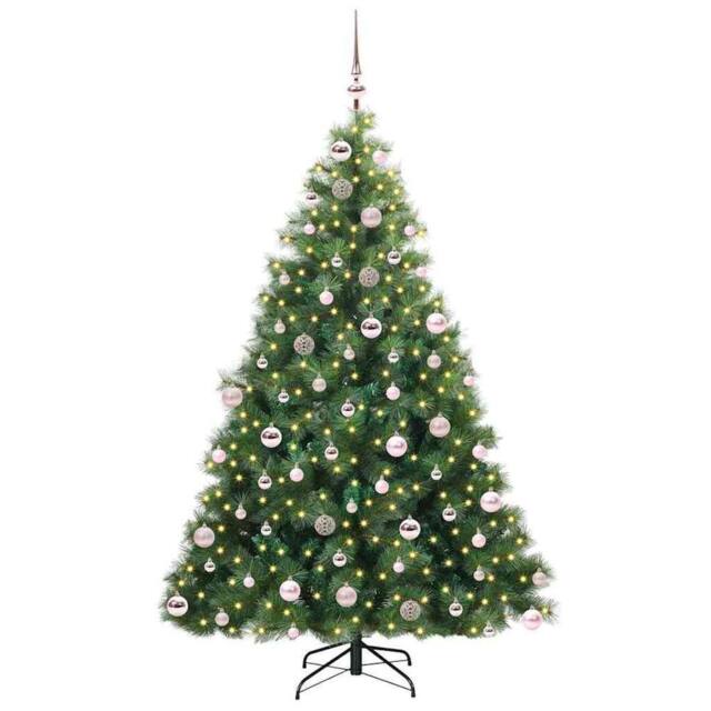 Berkfield Home Realistic Artificial Christmas Tree with 300 LEDs Green 180 cm PE - image 1