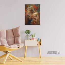 "Artery8 Venetian Masked Ball Romantic Canvas Wall Art Print - Size: W18"" x H24""" - thumbnail 3