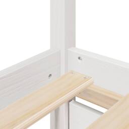 Berkfield Home Modern Bed Frame without Mattress White 180x200 cm Super King Sol - thumbnail 8