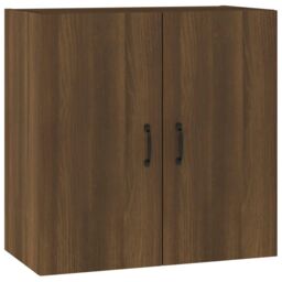 Berkfield Home Wall Cabinet Brown Oak 60x31x60 cm Engineered Wood - Size: 60 x 31 x 60 cm - thumbnail 2