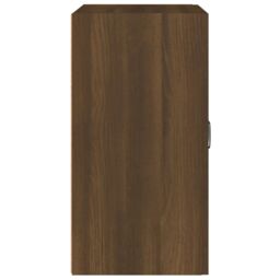 Berkfield Home Wall Cabinet Brown Oak 60x31x60 cm Engineered Wood - Size: 60 x 31 x 60 cm - thumbnail 4