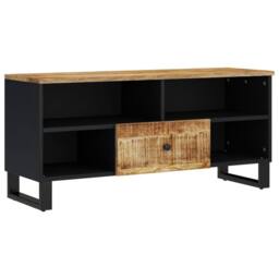Berkfield Home TV Cabinet 100x33x46 cm Solid Wood Mango&Engineered Wood - Size: 100 x 33 x 46 cm - thumbnail 9