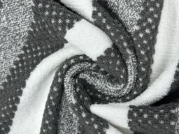 GAVENO CAVAILIA Royale Stripe Towels Charcoal - Size: Bath Sheet - thumbnail 3