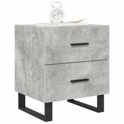 Berkfield Home Bedside Cabinets 2 pcs Concrete Grey 40x35x47.5 cm Engineered Wood - thumbnail 4