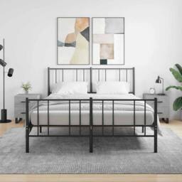 Berkfield Home Bedside Cabinets 2 pcs Concrete Grey 40x35x47.5 cm Engineered Wood - thumbnail 2