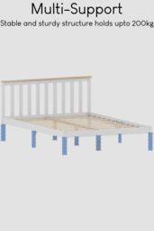 Home Discount Vida Designs Milan Single Double King Size Wooden Bed Low Foot Bedroom Furniture - thumbnail 6