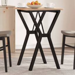 Berkfield Home Durable Dining Table Legs Y-Frame 50x40x73 cm Cast Iron in Black - Size: 50 x 40 x 73 cm - thumbnail 2