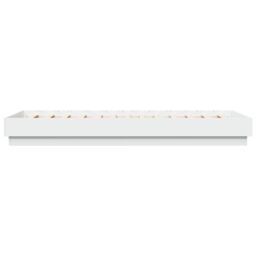 Berkfield Home Bed Frame without Mattress White 90x200 cm Engineered Wood - thumbnail 5