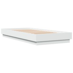 Berkfield Home Bed Frame without Mattress White 90x200 cm Engineered Wood - thumbnail 3