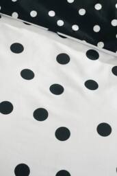 Catherine Lansfield 'Polka Dot' Reversible Duvet Cover Set in Black - Size: King - thumbnail 4