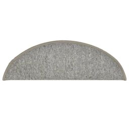 Berkfield Home Carpet Stair Treads 15 pcs Light Grey 56x17x3 cm - Size: Medium - thumbnail 6