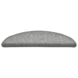 Berkfield Home Carpet Stair Treads 15 pcs Light Grey 56x17x3 cm - Size: Medium - thumbnail 5