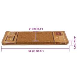 Berkfield Home Stair Mats Self-adhesive 10 pcs 65x21x4 cm Beige - Size: Medium - thumbnail 8