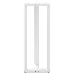 Berkfield Home Bar Table Legs T-Shaped¬†2 pcs White 50x35x(110-111) cm Steel - thumbnail 6