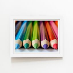 "Warren Reed - Designer Colouring Pencils Framed Art Print in White - Size: W20"" x H30""" - thumbnail 2