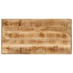 Berkfield Home Bar Table 110x55x107 cm Solid Wood Mango & Iron in Brown - Size: 110 x 55 x 107 cm - thumbnail 4