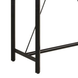 Berkfield Home Bar Table 110x55x107 cm Solid Wood Mango & Iron in Brown - Size: 110 x 55 x 107 cm - thumbnail 6