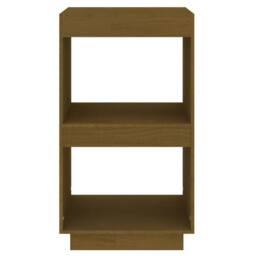Berkfield Home Book Cabine Honey Brown 40x35x71 cm Solid Pinewood - Size: 40 x 35 x 71 cm - thumbnail 5