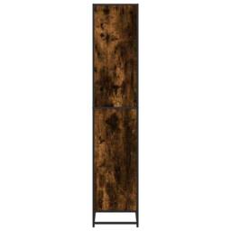Berkfield Home Modern Bookcase Smoked Oak 80.5x35x170.5 cm Engineered Wood in Brown - thumbnail 5