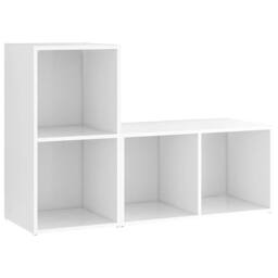 Berkfield Home TV Cabinets 2 pcs White 72x35x36.5 cm Engineered Wood - thumbnail 3