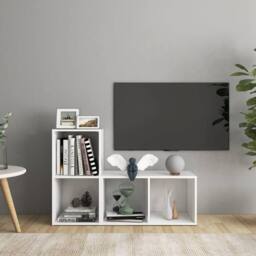 Berkfield Home TV Cabinets 2 pcs White 72x35x36.5 cm Engineered Wood - thumbnail 2