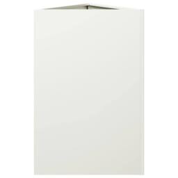 Berkfield Home Durable Garden Planter White Triangular 50x43x75 cm Steel - Size: 50 x 43 x 75 cm - thumbnail 5