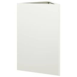 Berkfield Home Durable Garden Planter White Triangular 50x43x75 cm Steel - Size: 50 x 43 x 75 cm - thumbnail 6