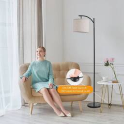 Havendro Remote Control Floor Lamp with Linen Shade - thumbnail 6