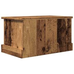 Berkfield Home Storage Box Old Wood 30x50x28 cm Engineered Wood in Brown - Size: 30 x 50 x 28 cm - thumbnail 8