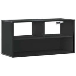 Berkfield Home TV Cabinet Black 80x31x39.5 cm Engineered Wood & Metal