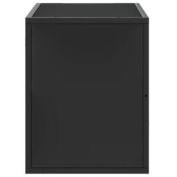 Berkfield Home TV Cabinet Black 80x31x39.5 cm Engineered Wood & Metal - thumbnail 5