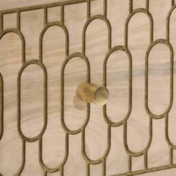 Berkfield Home Side Cabinet 60x33x75 cm Solid Wood Mango in Light Tan - Size: 60 x 33 x 75 cm - thumbnail 8
