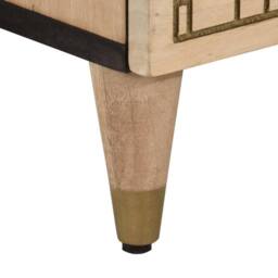 Berkfield Home Side Cabinet 60x33x75 cm Solid Wood Mango in Light Tan - Size: 60 x 33 x 75 cm - thumbnail 9