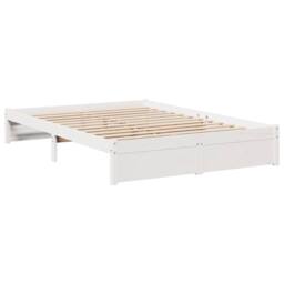 Berkfield Home Bookcase Bed without Mattress White 160x200cm Solid Wood Pine - Size: 160x200 cm - thumbnail 8