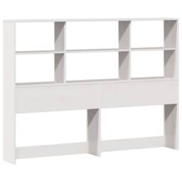 Berkfield Home Bookcase Bed without Mattress White 160x200cm Solid Wood Pine - Size: 160x200 cm - thumbnail 7