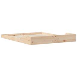 Berkfield Home Modern Brown 150 x 200 cm Solid pine wood in Light Oak - thumbnail 7