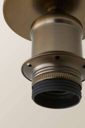 ValueLights Shaw Flush Brushed Brass, Chrome, Gold & Black Ceiling Light Fitting in Bronze - thumbnail 4