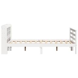 Berkfield Home Beautiful Bed Frame with Headboard without Mattress White 140x200 cm - thumbnail 5