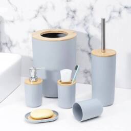 Kelvenix Grey 6-Piece Bathroom Set - thumbnail 3