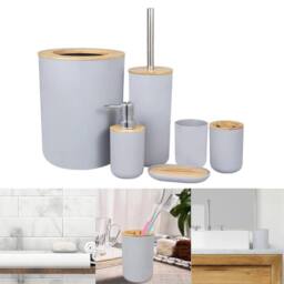 Kelvenix Grey 6-Piece Bathroom Set - thumbnail 4