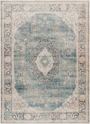 Livabliss Becki Owens Marlene-Vintage Blue Grey Traditional Boho Living Dining Rug - Size: 117 cm x 170 cm - thumbnail 2