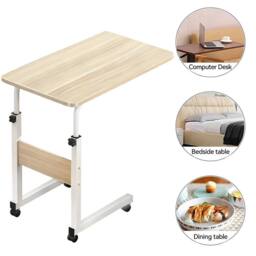 NESTLUNE Wood color Side Table 83x60x40cm in Natural - Size: 100 cm x 15 cm
