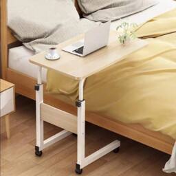 NESTLUNE Wood color Side Table 83x60x40cm in Natural - Size: 100 cm x 15 cm - thumbnail 3