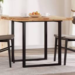 Berkfield Home Table Top Square 90x90x4 cm Solid Wood Acacia in Brown - Size: 90 x 90 x 4 cm - thumbnail 2