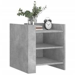 Berkfield Home Decorative Bedside Cabinet Concrete Grey 45x50x50 cm Engineered Wood - Size: 45 x 50 x 50 cm - thumbnail 1